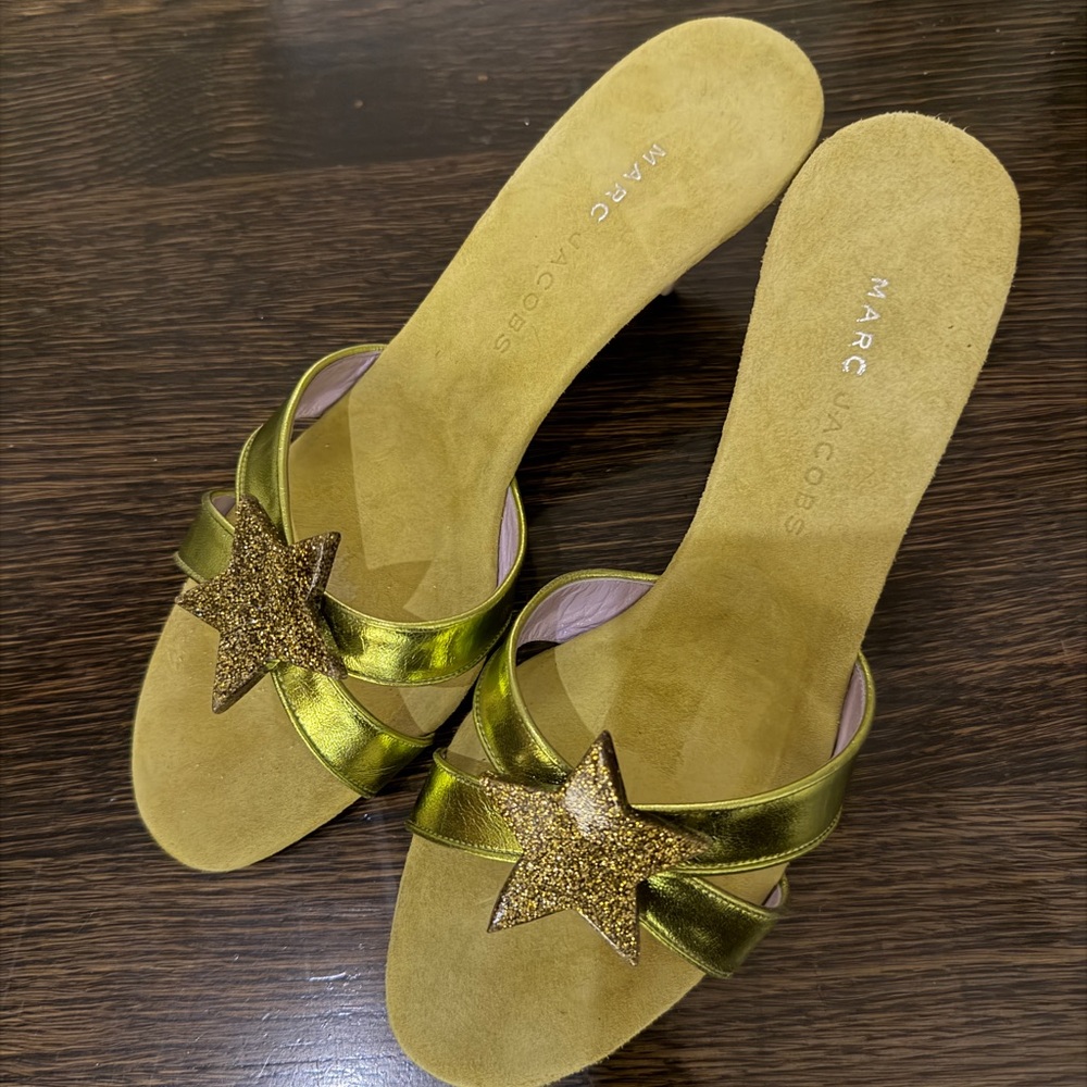 Marc Jacobs Gold Star Sandals